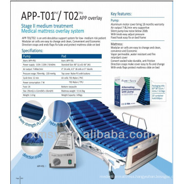 nylon/PU strip ripple air mattress system for alternating pressure APP-T02